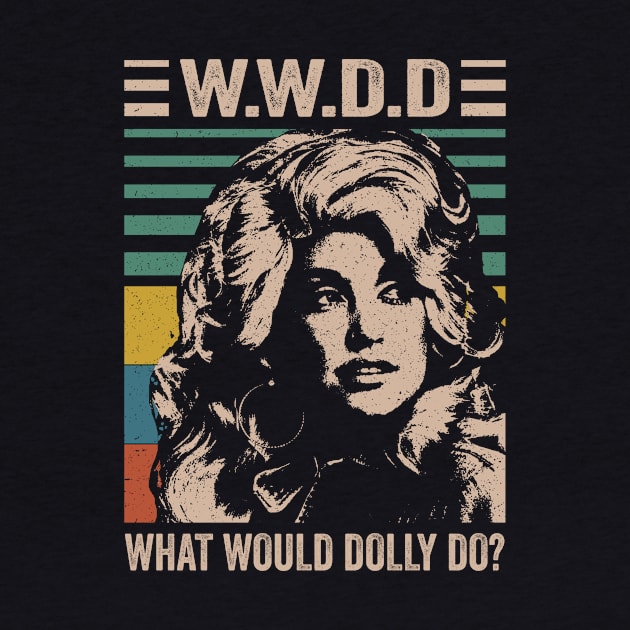 Distressed What Would Dolly Do by RomanDanielsArt